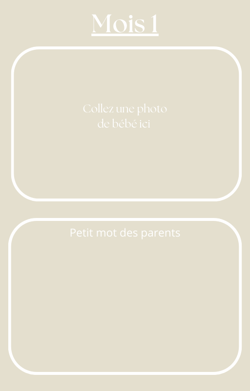 La première année de bébé : nos plus beaux souvenirs