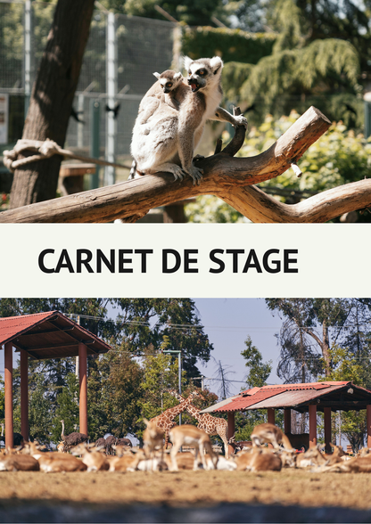 Carnet de Stage Spécial Soigneur Animalier — Le compagnon indispensable de votre stage