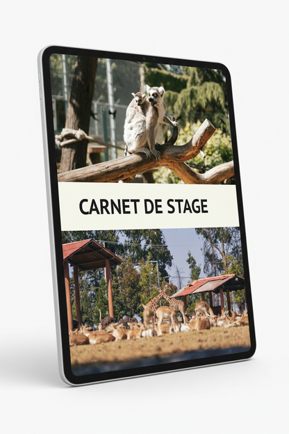 Carnet de Stage Spécial Soigneur Animalier — Le compagnon indispensable de votre stage