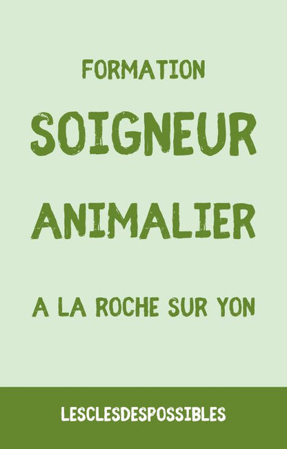 La formation Soigneur animalier de l'ecole des ETABLIERES