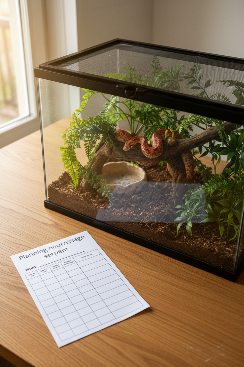 Planning de Nourrissage — Suivi complet pour votre reptile